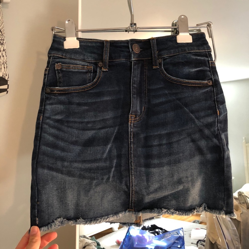 American eagle jean skirt
